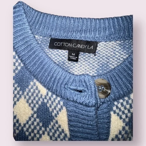 Cotton Candy LA Button Up Sweater - Picture 4 of 5